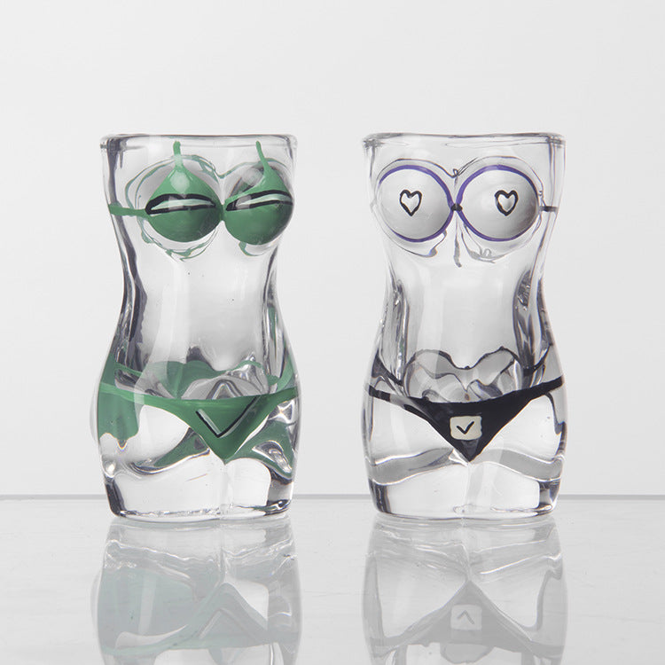 Body Art Glass Bikini Cup