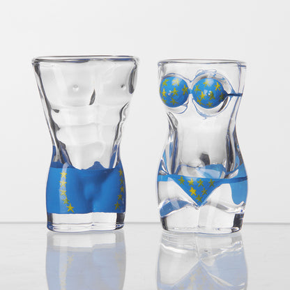 Body Art Glass Bikini Cup