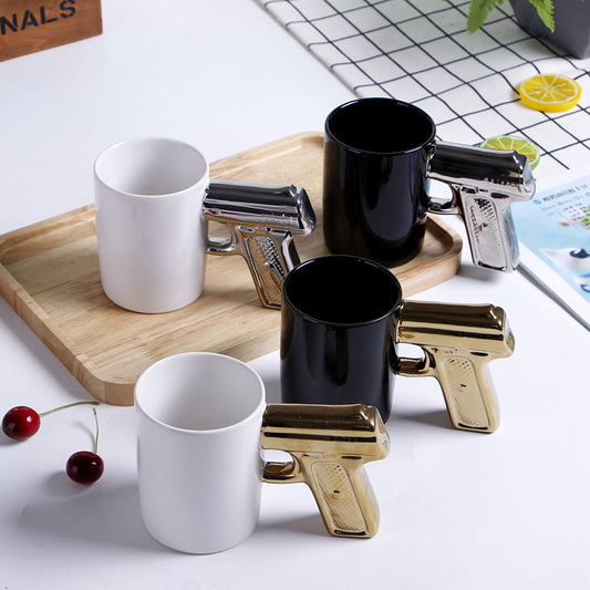 Pistol Shaped Ceramic Coffee Mug