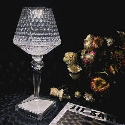 Crystal Diamond Table Lamp - Create Romantic Atmosphere