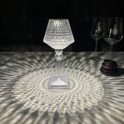 Crystal Diamond Table Lamp - Create Romantic Atmosphere