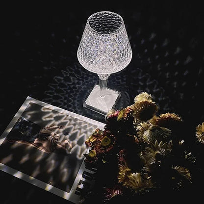 Crystal Diamond Table Lamp - Create Romantic Atmosphere