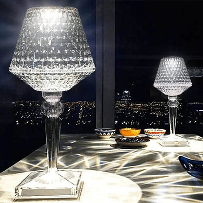 Crystal Diamond Table Lamp - Create Romantic Atmosphere