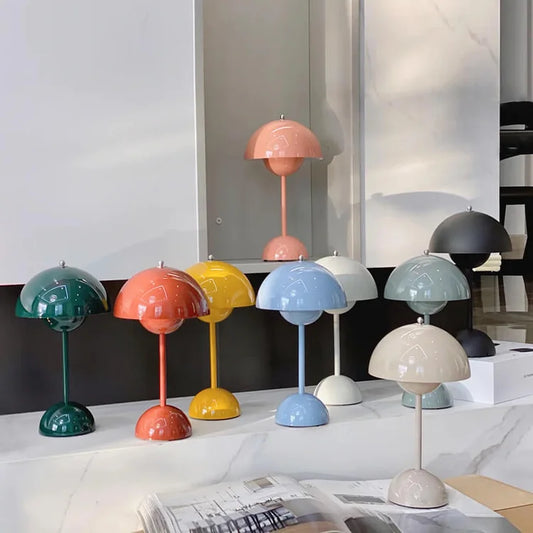 Modern Bud Macaron Rechargeable Table Lamp