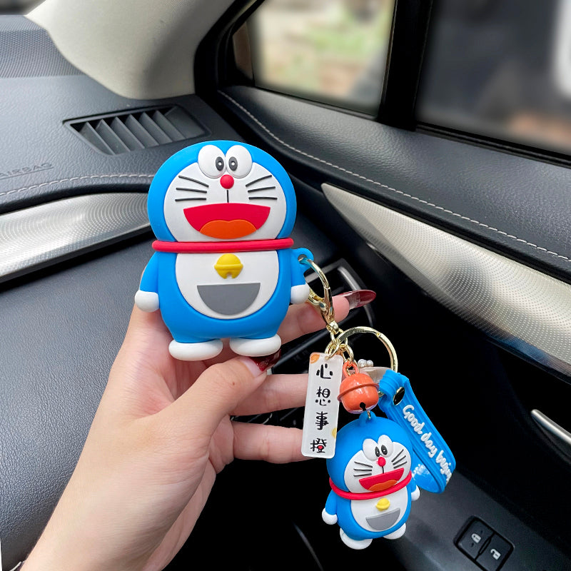 Cute Cartoon Car Keychain Cover Silicone Molded Protective Case