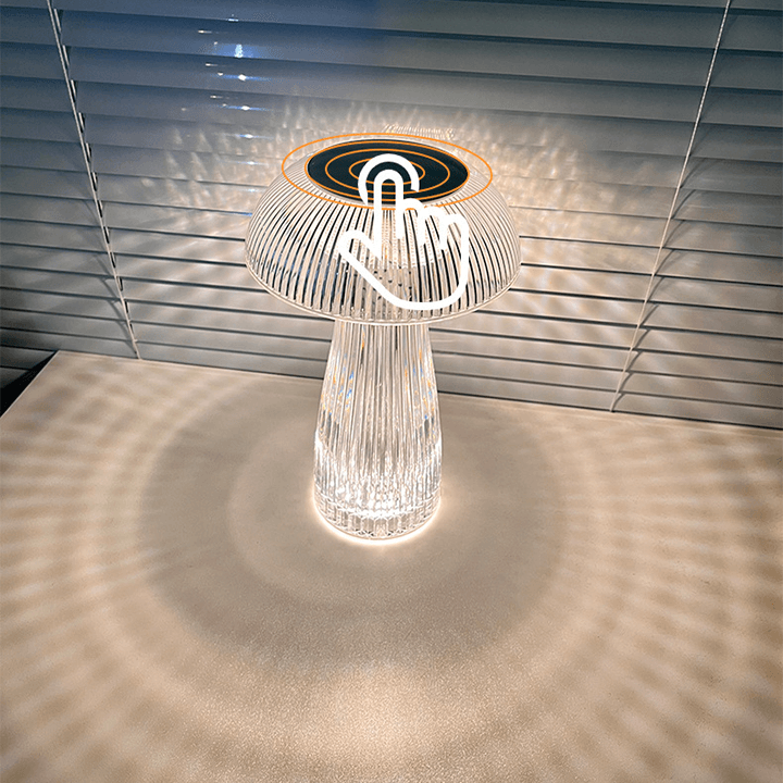 Creative Mushroom Table Lamp - Diamond Crystal Lamp With Colorful Ambient Light