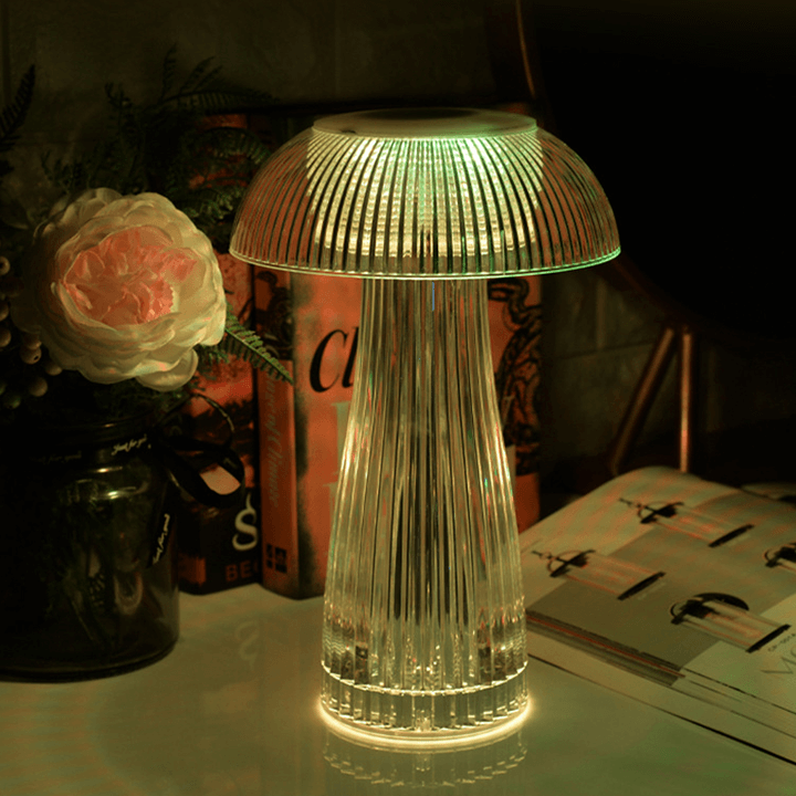 Creative Mushroom Table Lamp - Diamond Crystal Lamp With Colorful Ambient Light