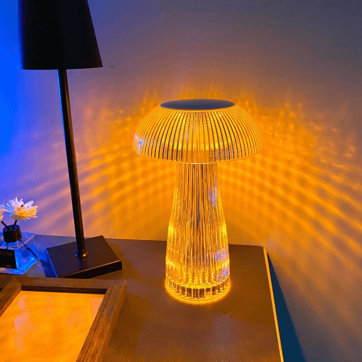 Creative Mushroom Table Lamp - Diamond Crystal Lamp With Colorful Ambient Light