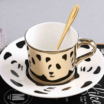 Mirror Coffee Cups Creativity Coffee Cup and Saucer Set