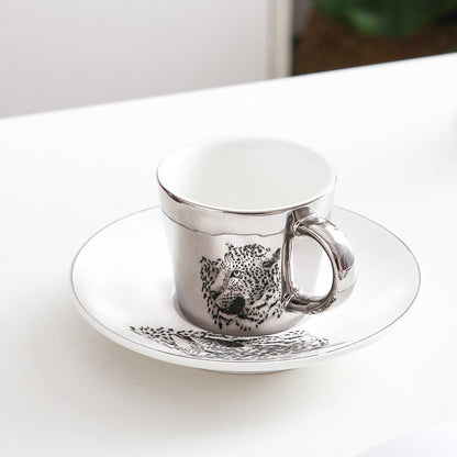 Mirror Coffee Cups Creativity Coffee Cup and Saucer Set