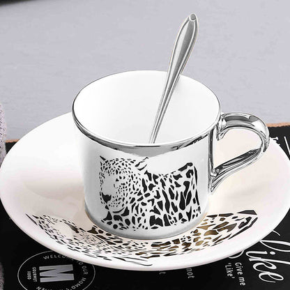 Mirror Coffee Cups Creativity Coffee Cup and Saucer Set