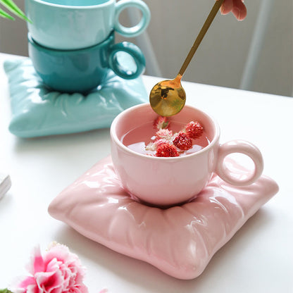 Pillow Cup and Saucer Set