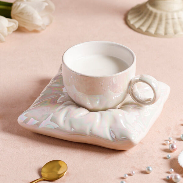 Pillow Cup and Saucer Set