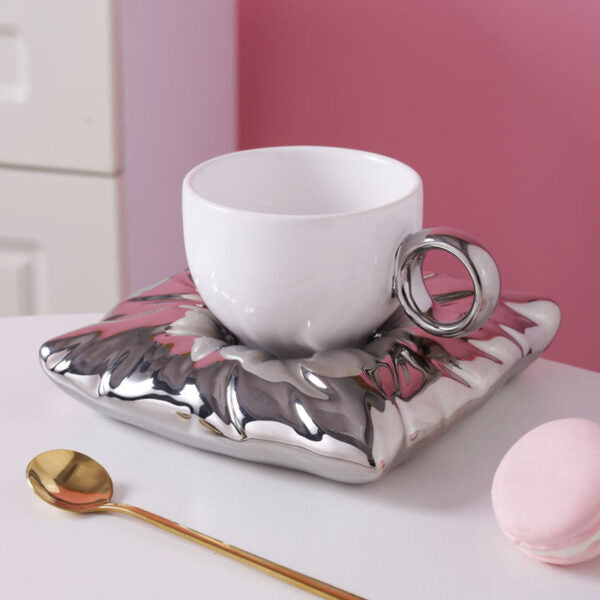 Pillow Cup and Saucer Set