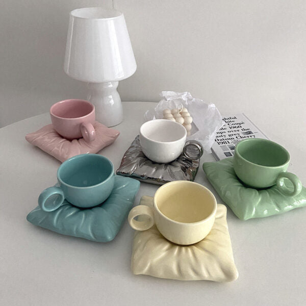 Pillow Cup and Saucer Set