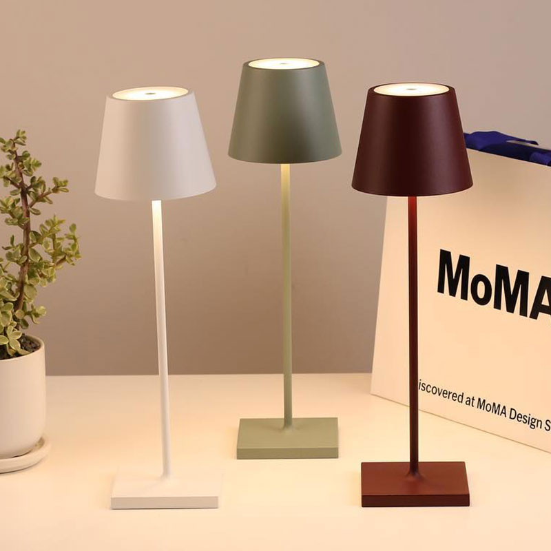 LED Creative Rechargeable Table Lamp -  Portable Bedside Lamp Bar Atmosphere Decorative Lamp