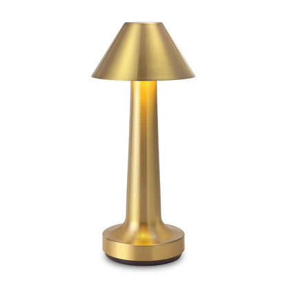 LED Enclosed Conical Table Lamp