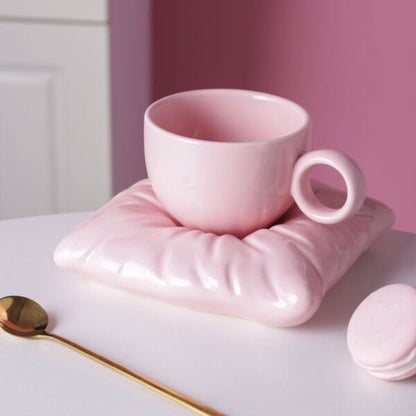 Pillow Cup and Saucer Set