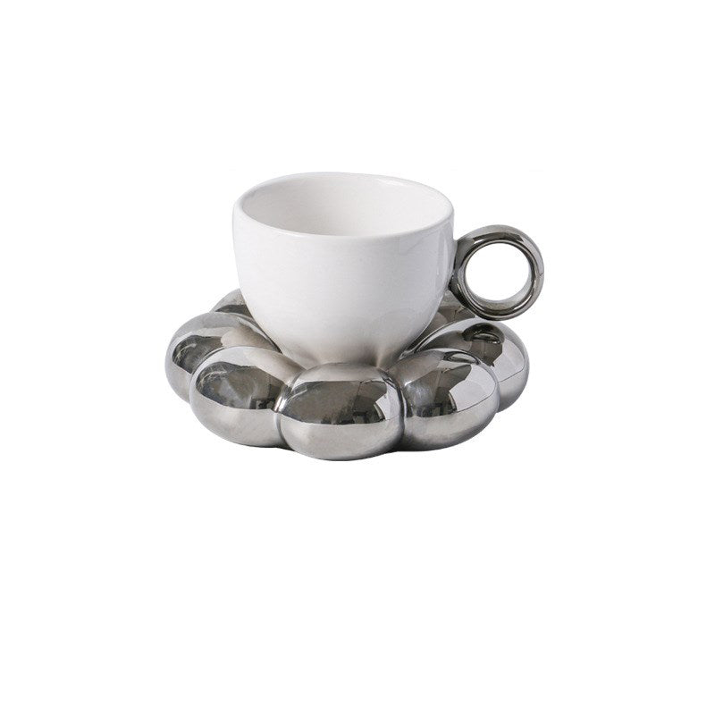 Sunflower Coffee Cup and Saucer Ceramic Cup and Saucer Set