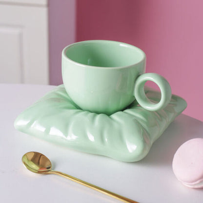 Pillow Cup and Saucer Set